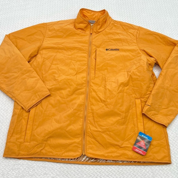 Columbia Omni-Heat Thermal NEW WITH TAGS $180 Lightweight Jacket Yellow MENS XXL